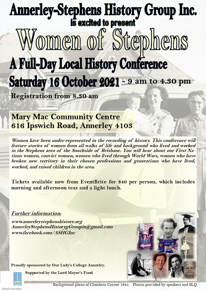 Women of Stephens - a Local History Conference image