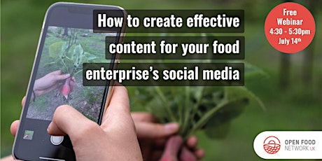 How to create effective content for your food enterprise's social media primary image