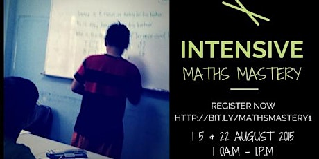 MATHS MASTERY INTENSIVE WORKSHOP (PRIMARY 5 & 6) 15 & 22 August 2015 primary image