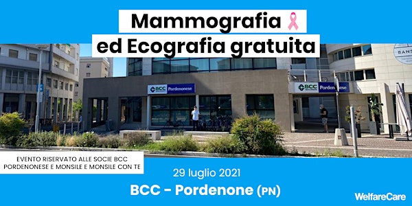 Mammografia ed Ecografia Gratuita BCCPM e MonsileconTe - Pordenone