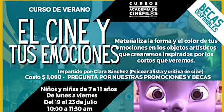 Imagen principal de Curso de verano: el cine y tus emociones