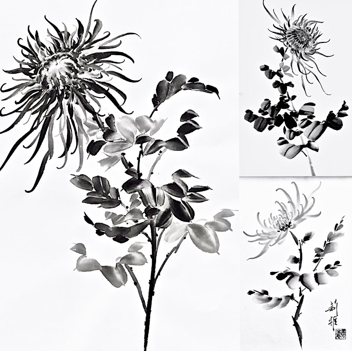 An  Introduction to Brush Painting - The Chrysanthemum image