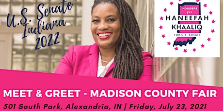 Meet & Greet Haneefah Khaaliq at the Madison County Fair primary image