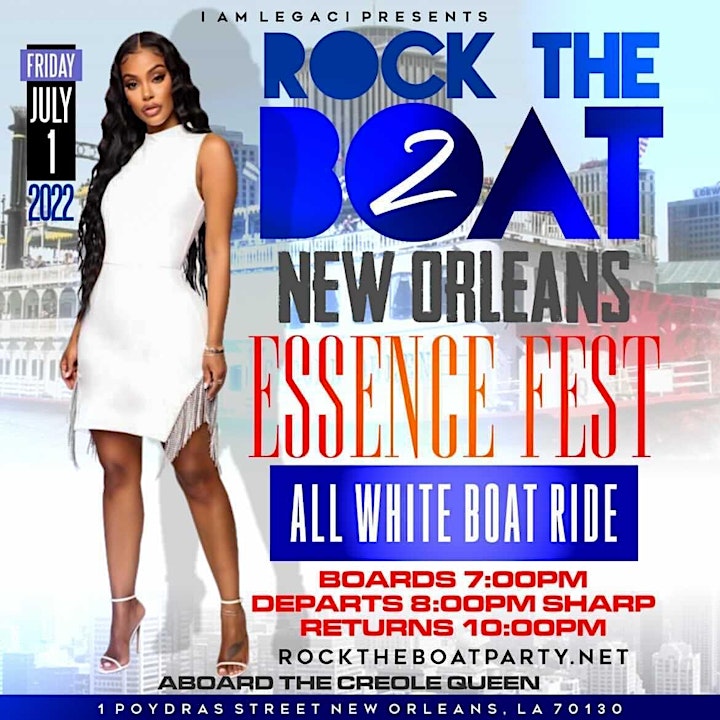 ROCK THE BOAT PT. 2 ALL WHITE BOAT RIDE PARTY | ESSENCE MUSIC FESTIVAL 2022 image