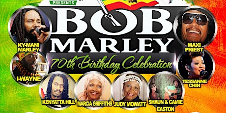 "TRENCH TOWN ROCK" Bob Marley's 70th Birthday Celebration in Philadelphia is cancelled, a new venue and date will be posted next week, we sincerely apologize for all inconvenience caused and ALL PURCHASED TICKETS WILL BE HONORED, Please call 215-594-1555 primary image