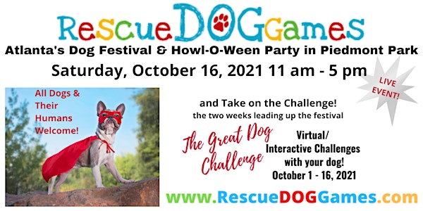 Rescue Dog Games--Atlanta's DOG Festival & HowlOWeen Party in Piedmont Park