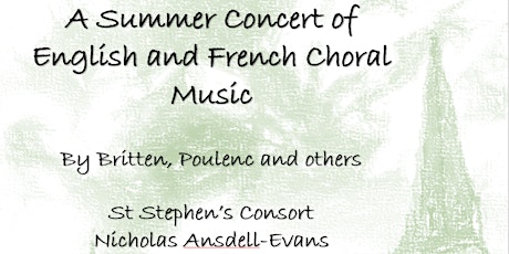 St Stephen's Consort Summer Concert primary image