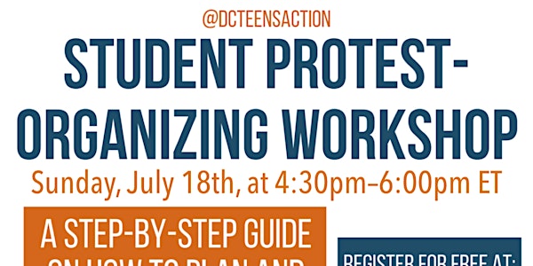 DCTA's 2nd Annual Student Protest-Organizing Workshop