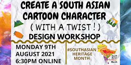 Create A South Asian Cartoon Character (With A Twist!) primary image