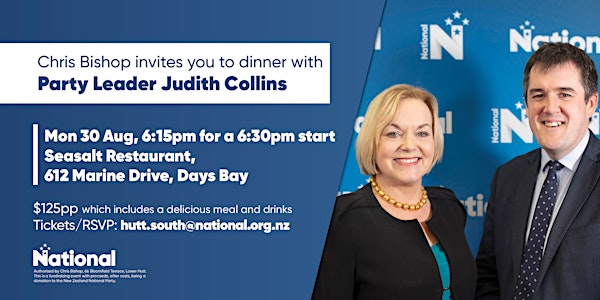 Hutt South National Party Dinner with Judith Collins