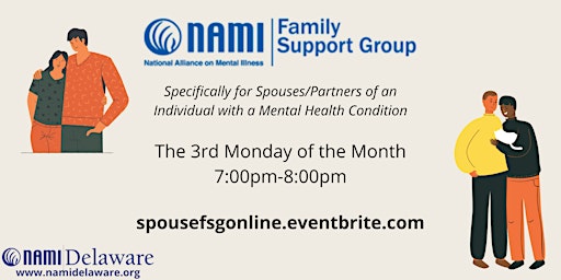Imagen principal de NAMI Delaware - Spouse/Partner Family Support Group Online