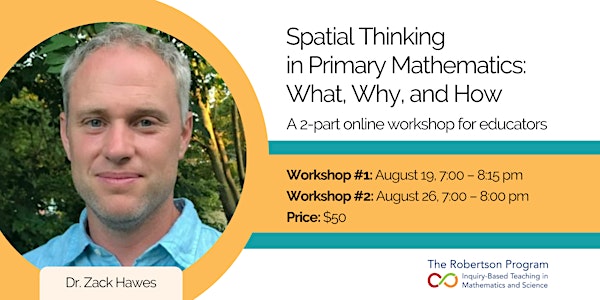 Spatial Thinking in Primary Mathematics: What, Why, How? A 2-part workshop