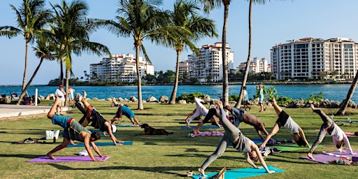 Sunset Yoga & Tea in Stunning South Pointe Park