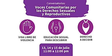 Imagen principal de Conversatorio: Voces Comunitarias por Derechos Sexuales  y Reproductivos
