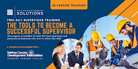 Supervisor Training - In-Person Training –  September 15th and 22nd