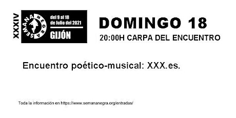 Encuentro poético-musical: XXX.es.