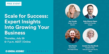 Scale for Success: Expert Insights Into Growing Your Business primary image