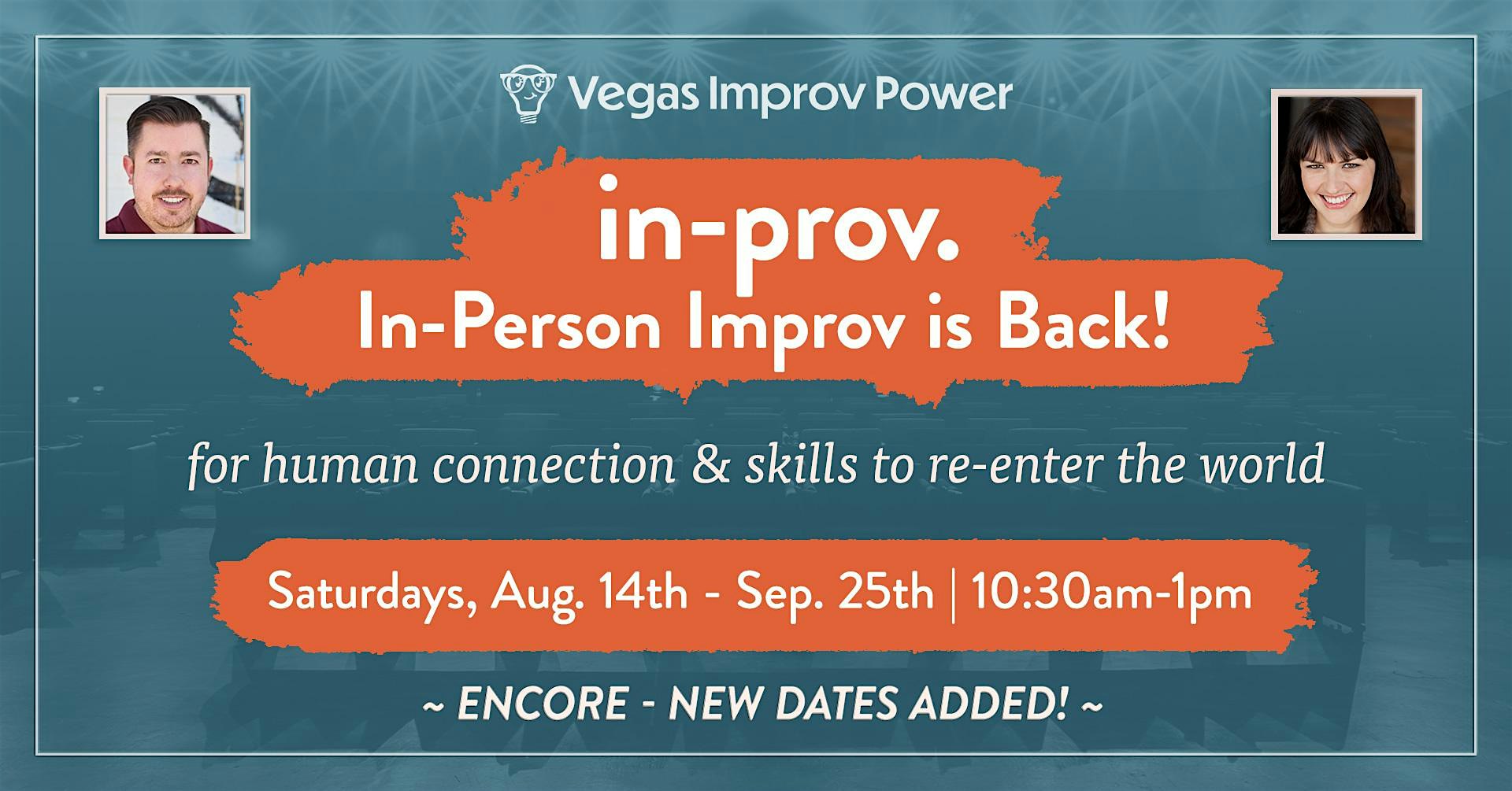 Functional Improv Encore In-Person 6-Week Improv Class for Self Improvement