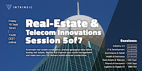 Primaire afbeelding van Real-Estate and Telecom Innovations Conference | Session 5of7