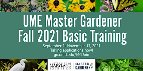 UME Calvert Master Gardener Fall 2021 Basic Training