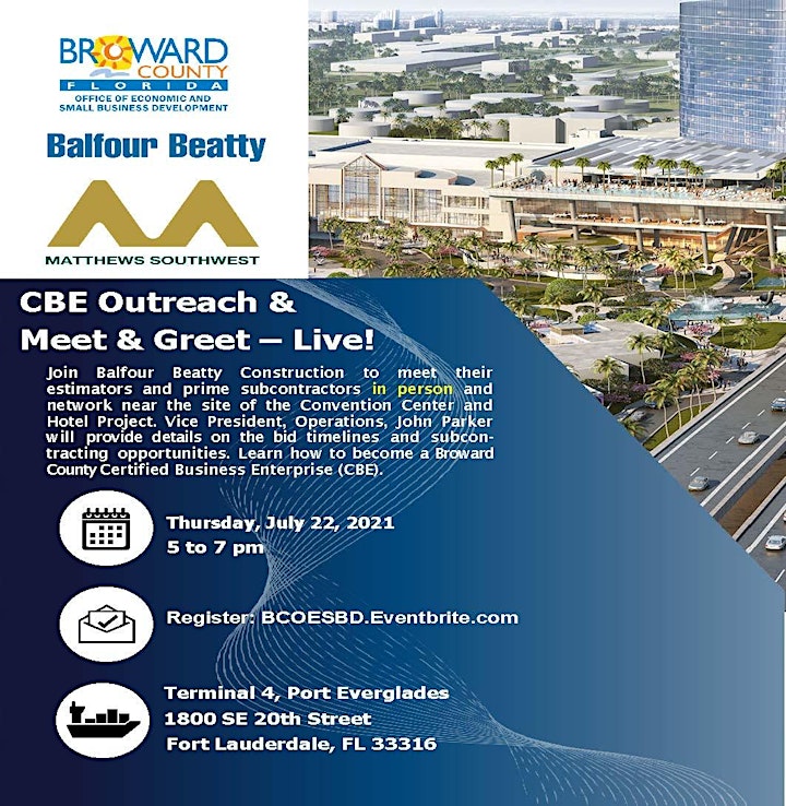 Broward County Convention Center and Hotel Project Meet & Greet - LIVE image