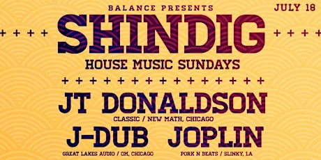 SHINDIG SUNDAYS  presents   JT DONALDSON, J-DUB & JOPLIN