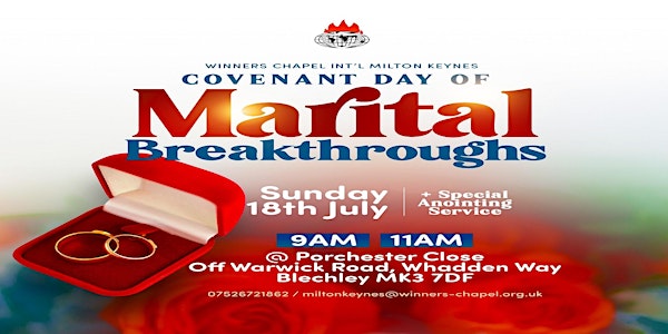 2nd Service | 18th JULY | COVENANT DAY OF MARITAL BREAKTHROUGHS