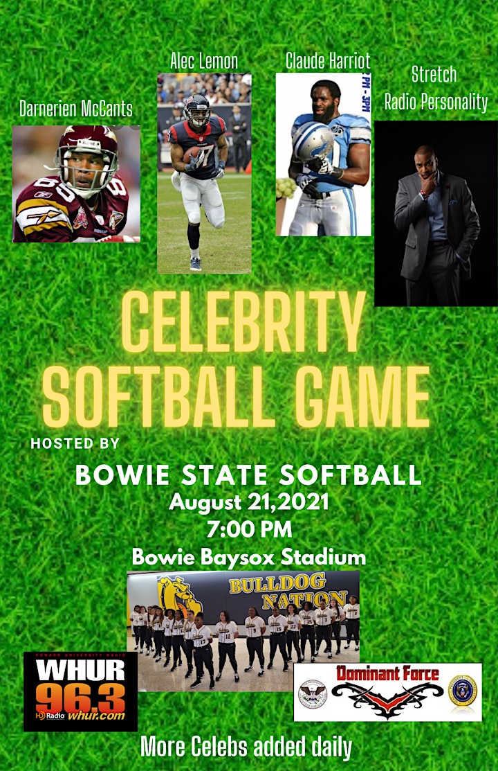  Bowie State University celebrity softball game image 