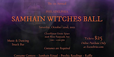 Philadelphia Samhain Witches Ball 2022