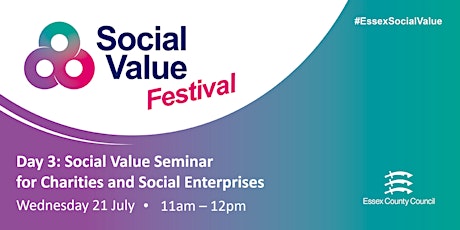 SV Fest Day 3: Social Value Seminar for Charities and Social Enterprises primary image