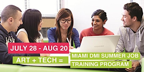 Miami Digital Media Incubator Summer Job Training Program primary image