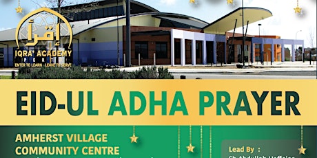 EID UL ADHA PRAYER - Organised By IQRA ACADEMY primary image
