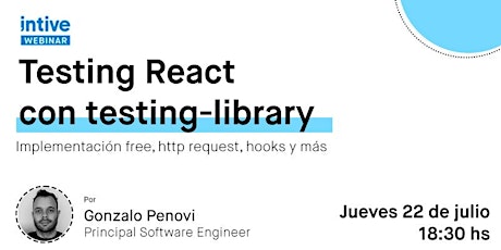 Imagen principal de Testing React con testing-library