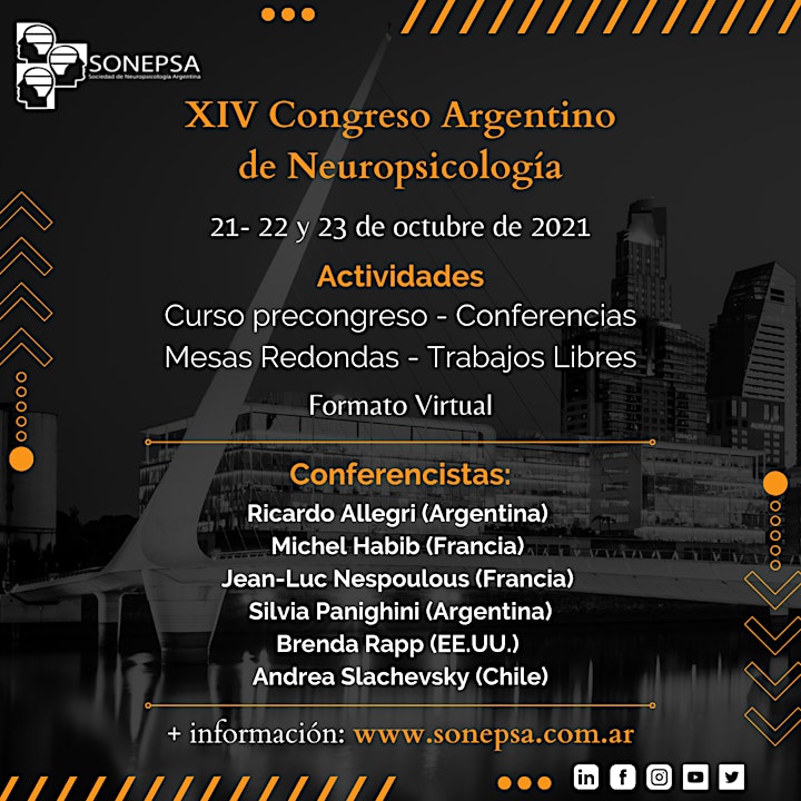 Imagen de XIV Congreso Argentino de Neuropsicología - Formato Virtual.