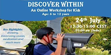Discover Within- A free online workshop for kids primary image