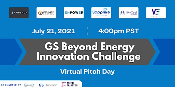 2021 GS Beyond Energy Innovation Challenge Virtual Pitch Competition