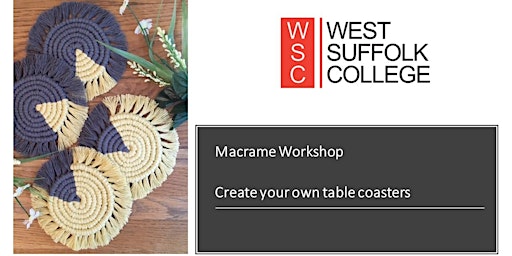 Primaire afbeelding van Macrame Workshop - Create your own table coasters