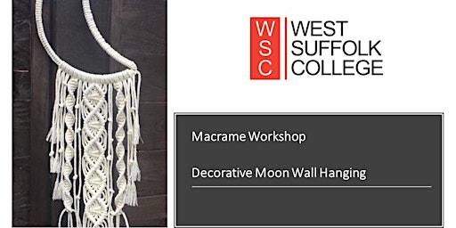 Macrame Workshop - Create your own decorative moon wall hanging primary image