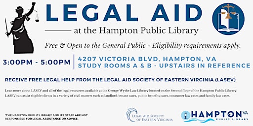Legal Aid at the Hampton Public Library
