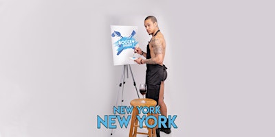 Primaire afbeelding van Booze N' Brush Next to Naked Sip N' Paint NYC, NY Exotic Male Model Paint