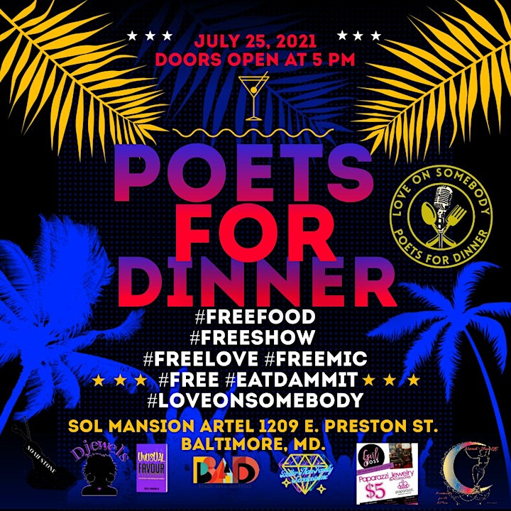 Poets For Dinner July's Joy image