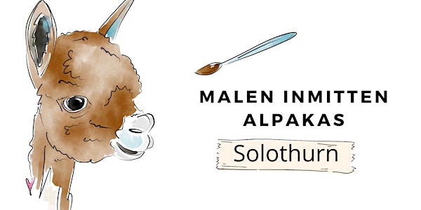 Malen inmitten Alpakas- Solothurn