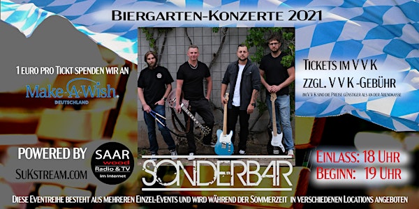 Biergarten-Konzerte 2021 / Kultur Sommer in Saarbrücken