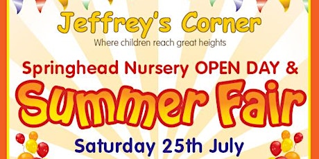 Jeffrey's Corner Springhead - Summer Fair & Open Day primary image