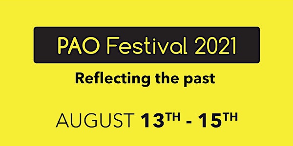 PAO Festival 2021 - Book Launch