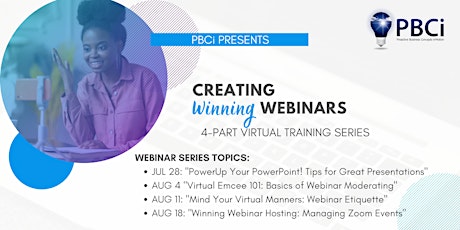 Creating Winning Webinars : 4-Part Virtual Training Series primary image