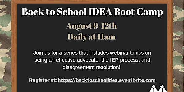 Back to School IDEA Bootcamp Series