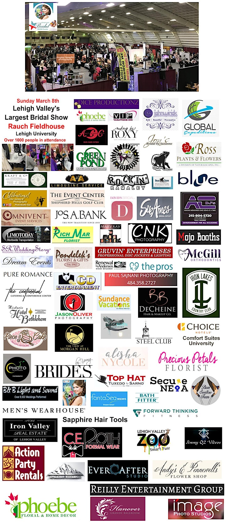 Lehigh Valley's Largest Bridal Show at The Rauch Fieldhouse image