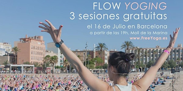 Tarde de flow yoging en el Moll de la Marina (BCN)