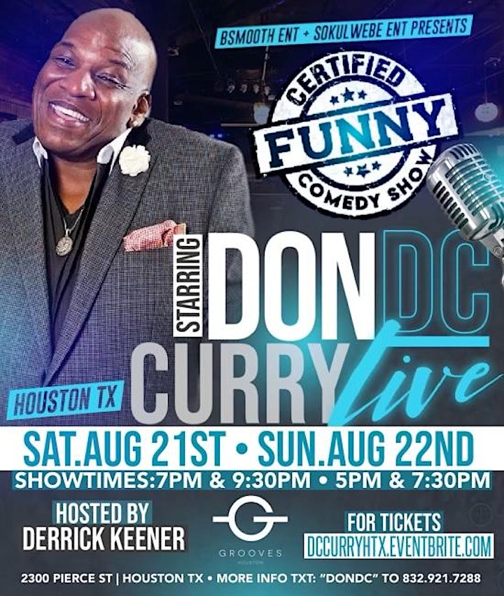 Houston Tx - Don DC Curry LIVE @ Grooves of Houston image